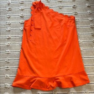 Victoria Beckham Vibrant Orange Dress